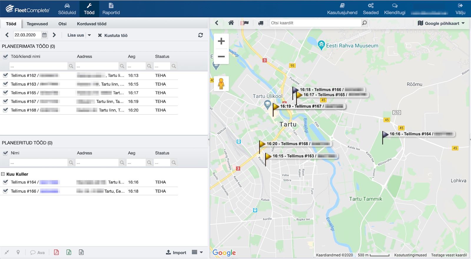 Voog ja Fleet Complete integratsioon